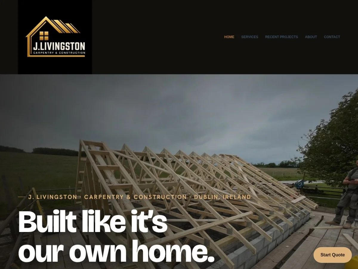 JL Carpentry & Construction website preview