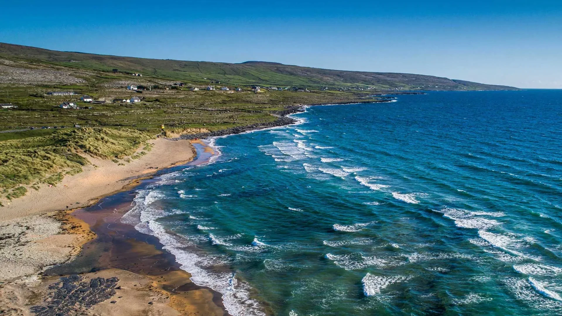 Fanore coastline and turquoise Atlantic water