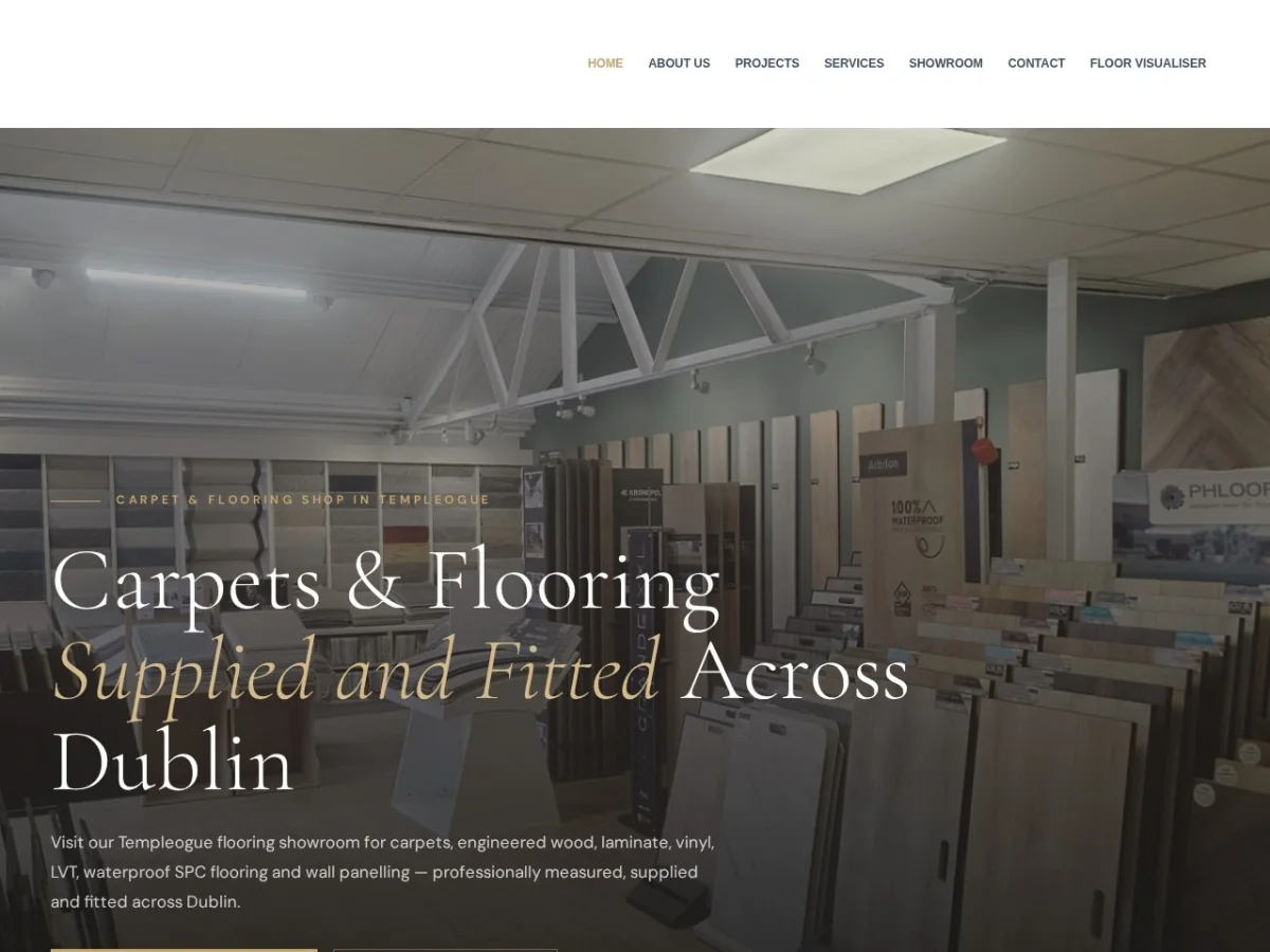 Templeogue Carpets & Flooring website preview