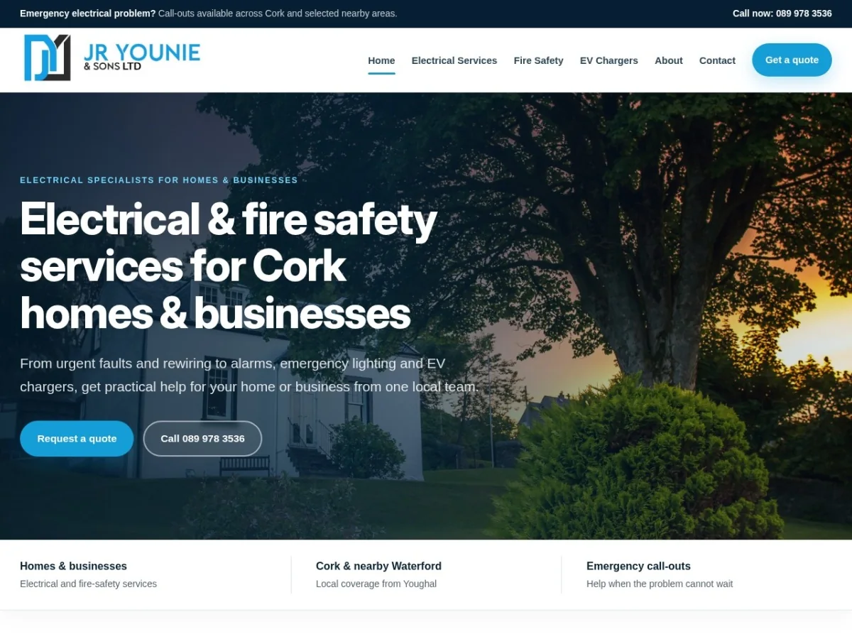 JR Younie & Sons Ltd website preview