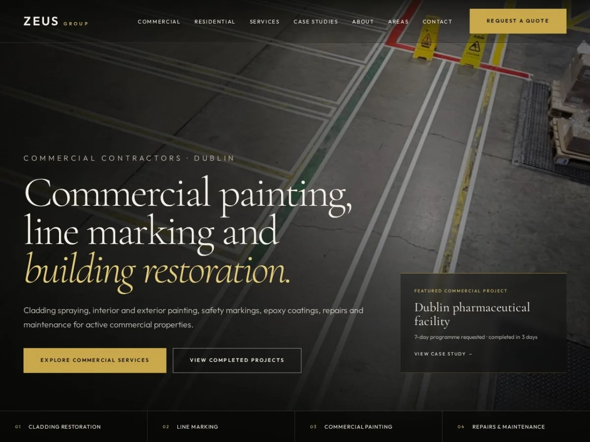 Zeus Group website preview